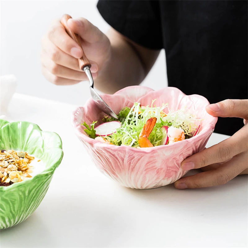 Amanda Cabbage Plate and Bowl