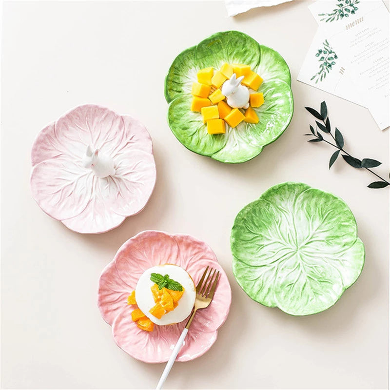 Amanda Cabbage Plate and Bowl