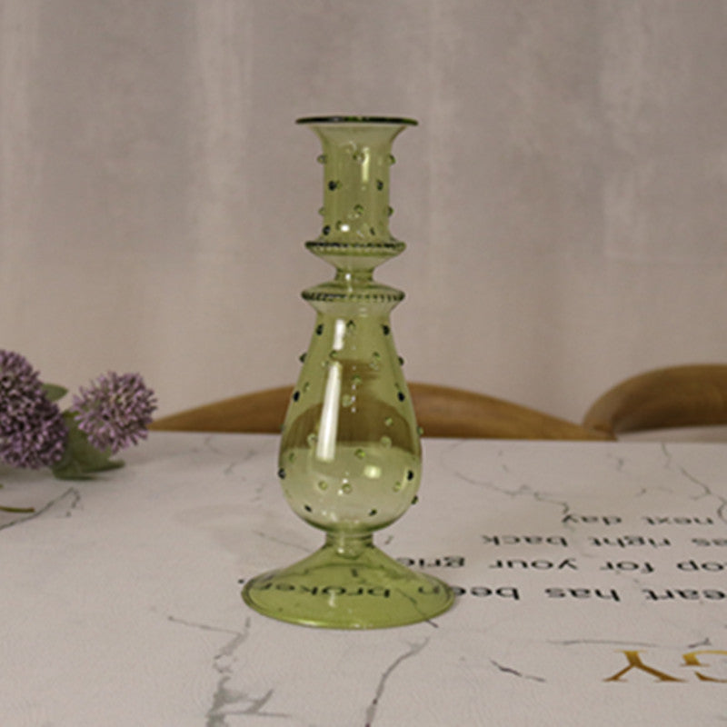 Marie Glass Candlestick