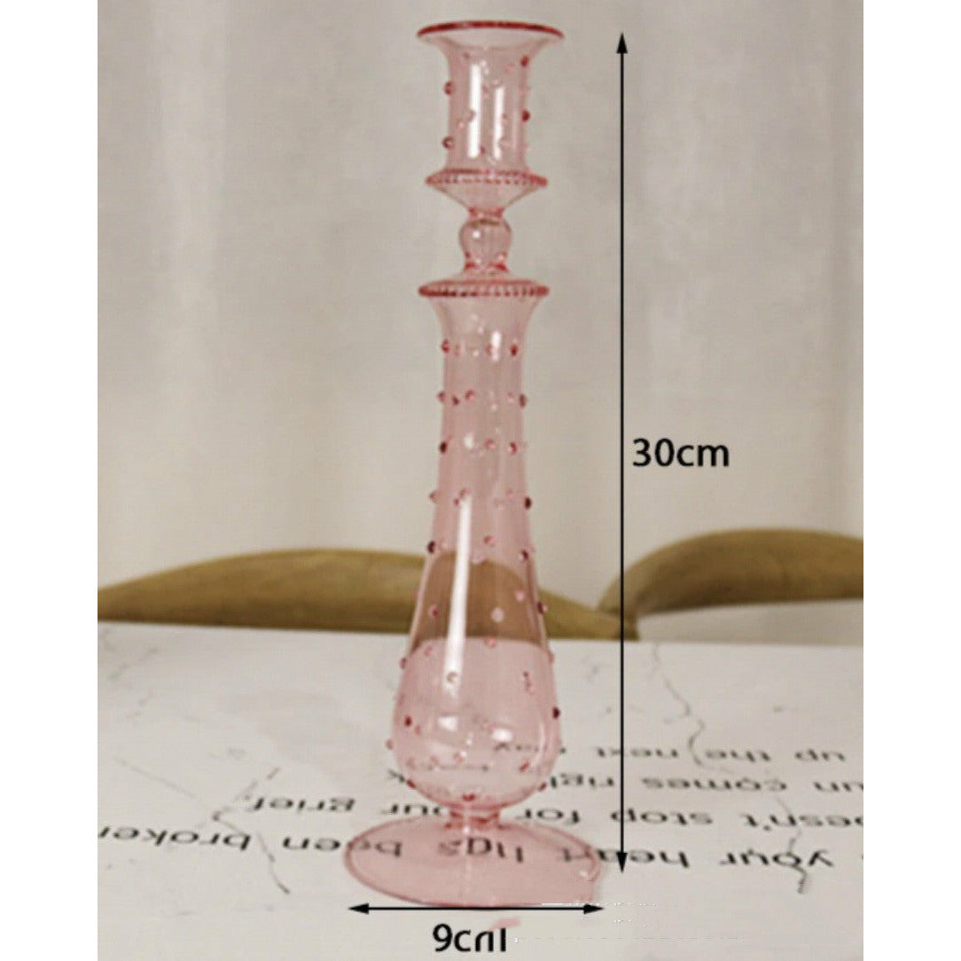 Marie Glass Candlestick