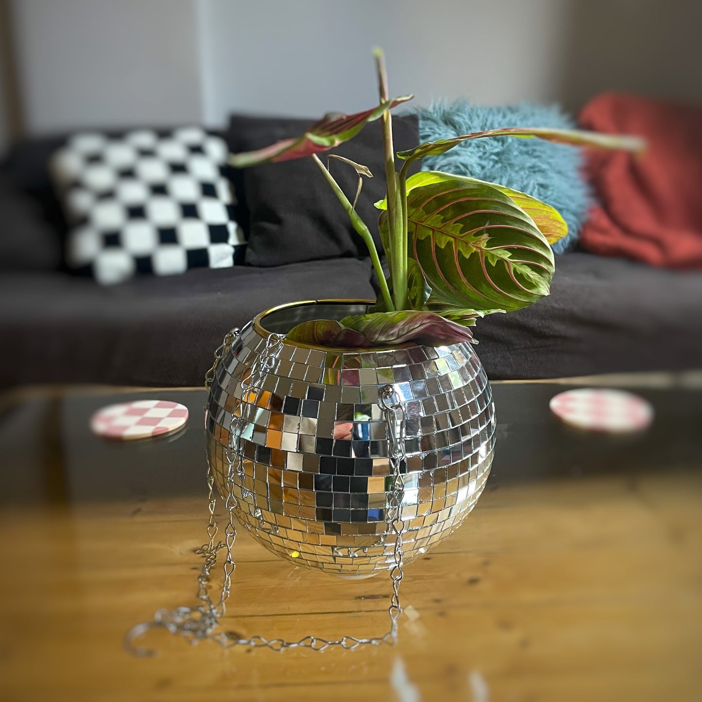 Fran Disco Ball Plant Pot