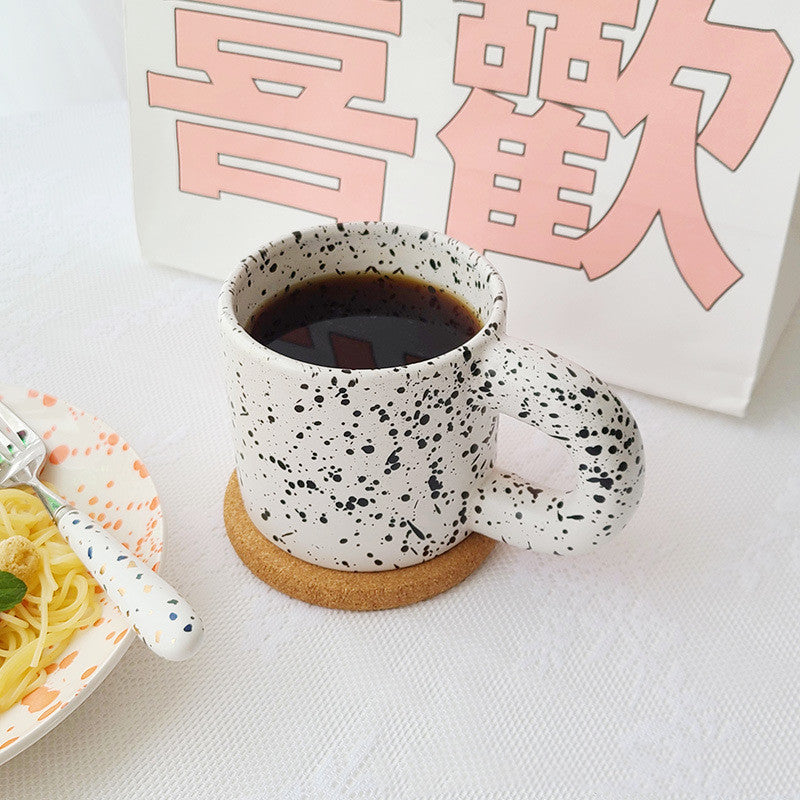 Simone Black and White Chubby Mug